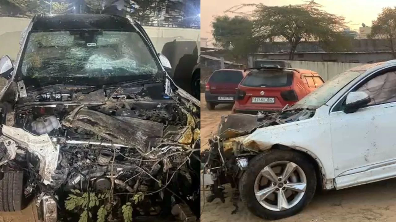 The Audi was travelling at a very high speed and first hit the road divider before ploughing into the stalls and pedestrians