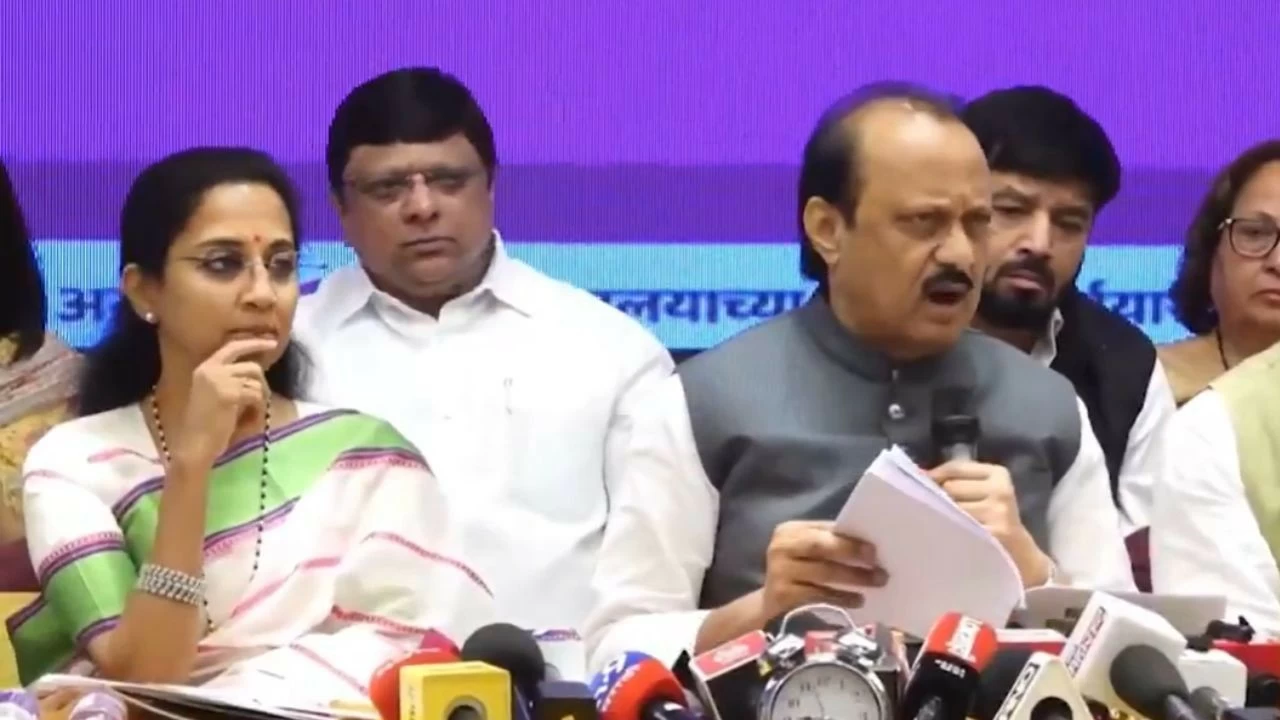 NCP (SP) leader Supriya Sule with Maharashtra Deputy CM Ajit Pawar 