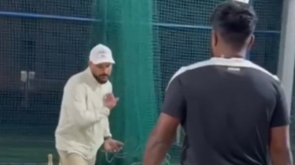 Yuvraj Singh was spotted working with a Team India star.