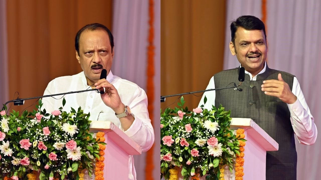 .Deputy CM Ajit Pawar and Chief Minister Devendra Fadnavis are engaged in a war of words. (Getty Images)