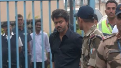 Actor & TVK president Vijay appears before the Central Bureau of Investigation (CBI) in New Delhi today for probe into the Karur stampede.