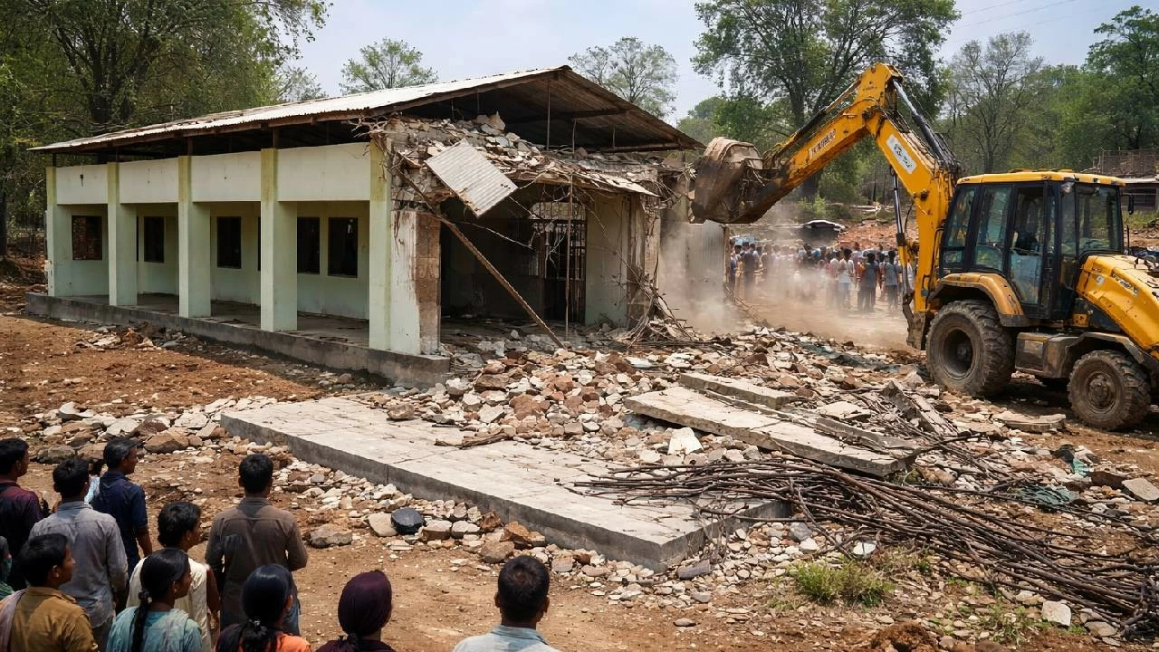 A local resident's Rs 20 lakh investment to build a private school for tribal children in Betul, MP, was shattered.  (AI-generated Image)