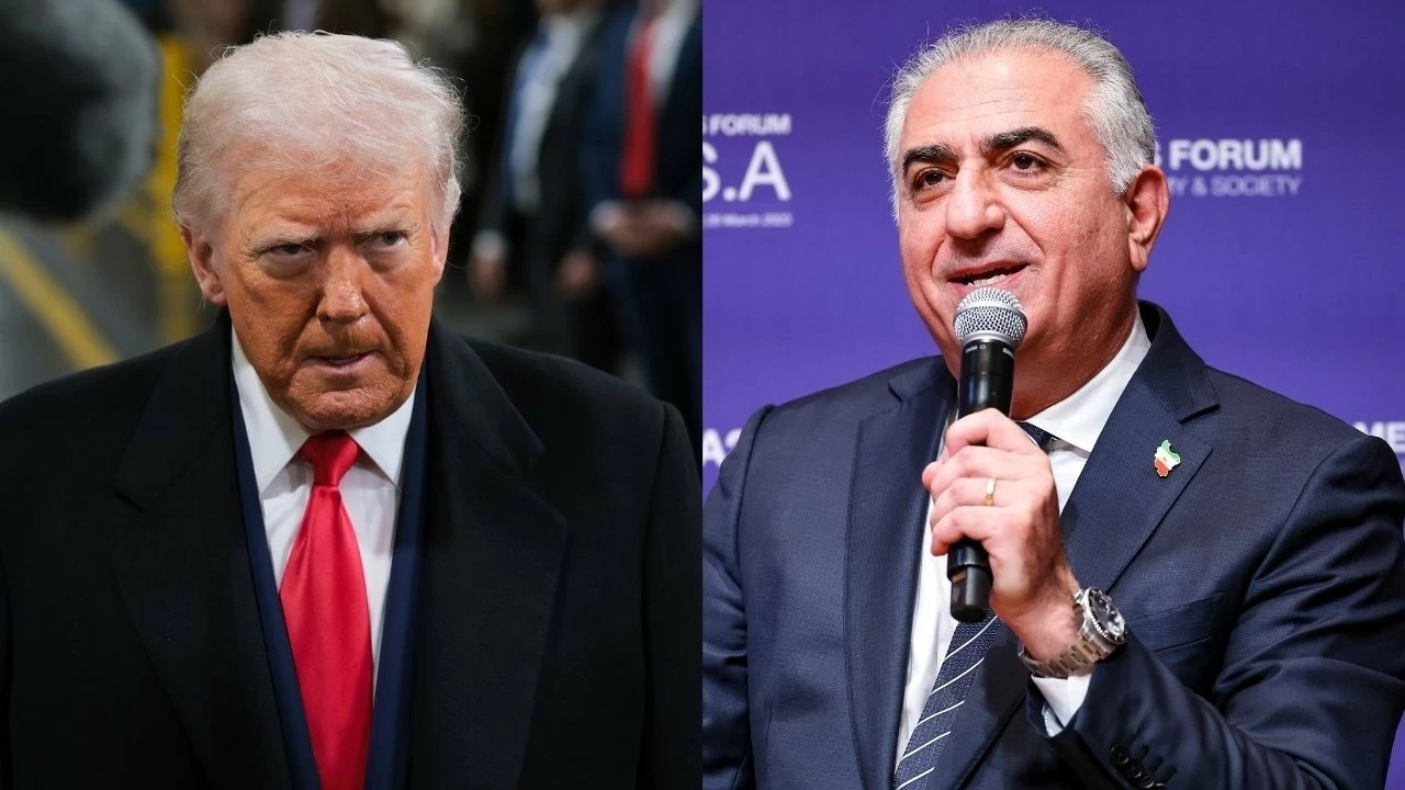 Donald Trump has questioned Reza Pahlavi’s leadership prospects for Iran, even as he called him “very nice”. (Photo Credits: Getty Images)