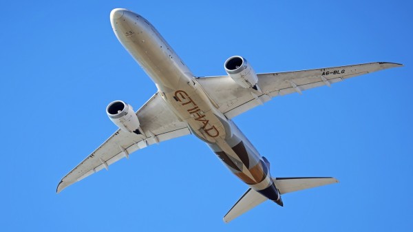 This is the first year that Etihad has been ranked as the safest full-service airlines for 2026. (Joan Valls/Urbanandsport/NurPhoto via Getty Images)