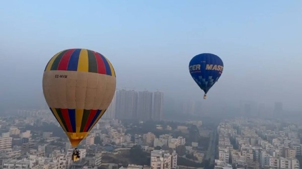 Hot Air Balloon Festival takes off at Hyderabad Golf Course. 