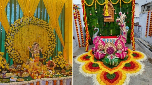 Basant Panchami puja decoration ideas to create serene mandir