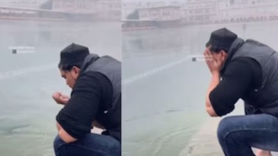 Shiromani Gurdwara Parbandhak Committee (SGPC) condemned the act, calling it a violation of the Sikh maryada (code of conduct).