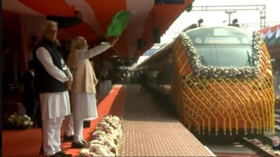 PM Modi flags off Howrah-Guwahati Vande Bharat sleeper train in Malda on Saturday.