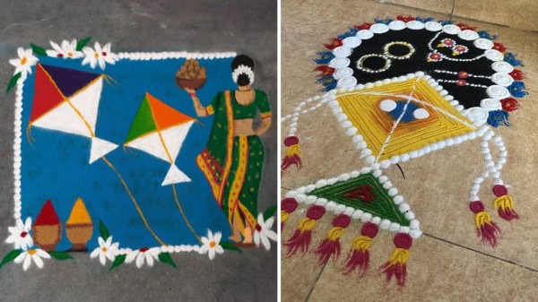 Basant Panchami rangoli ideas to brighten your home for Saraswati Puja