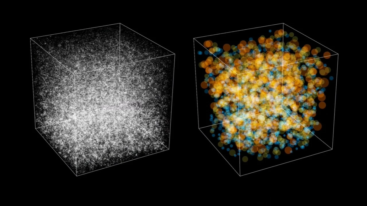 Illustration of Cosmic Voids. 