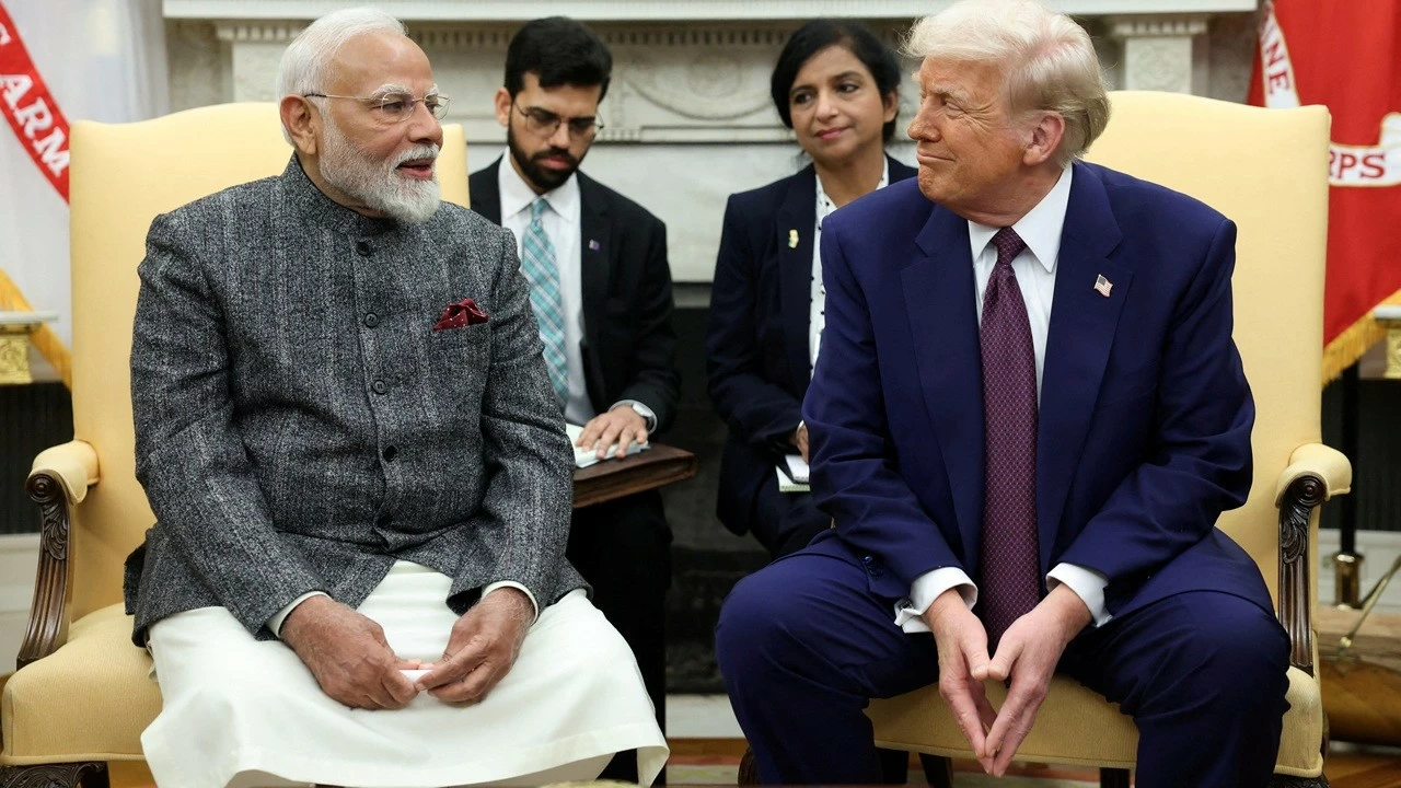 US President Donald Trump and Indian Prime Minister Narendra Modi.