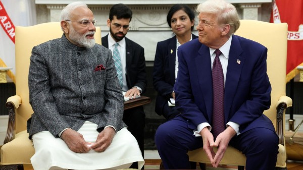 US President Donald Trump and Indian Prime Minister Narendra Modi.
