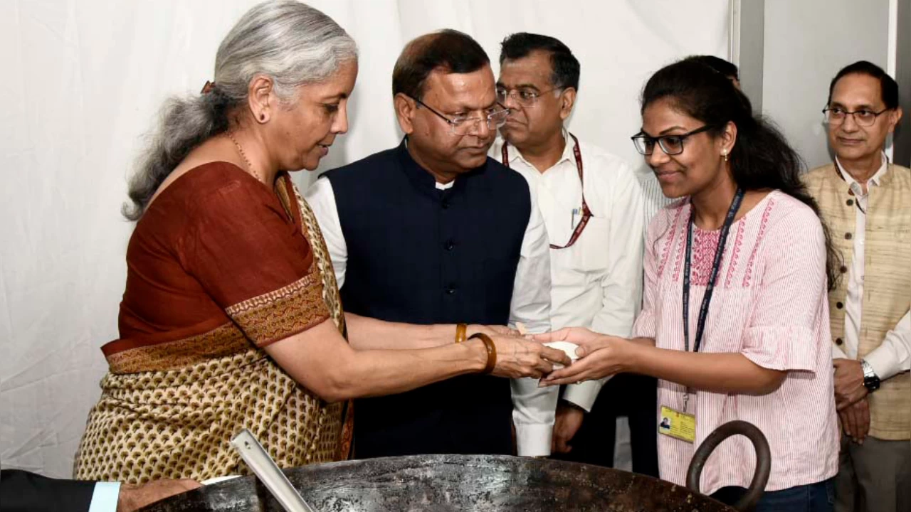 The halwa ceremoney is usually held about 8-10 days before the Budget is presented.