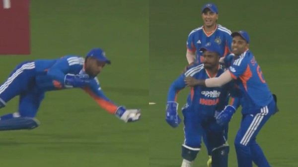 IND vs NZ: Sanju Samson plucks a blinder to dismiss Devon Conway on duck in 1st T20I - Watch