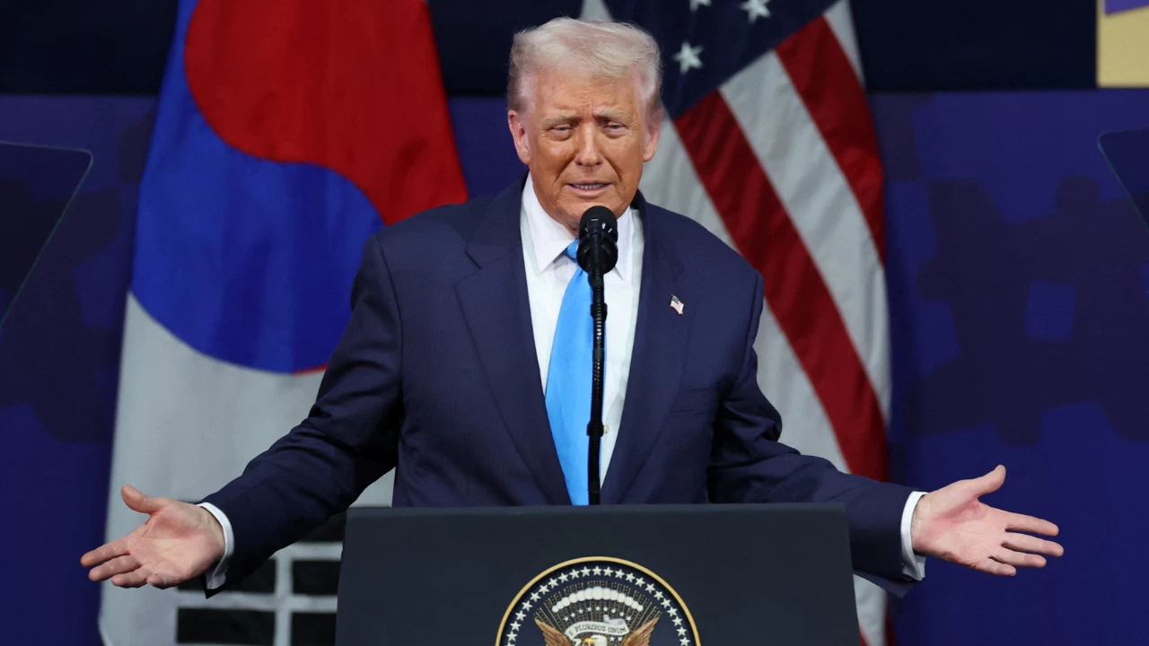 Trump launched the board in a signing ceremony in Davos, Switzerland. (Photo credit: Reuters)
