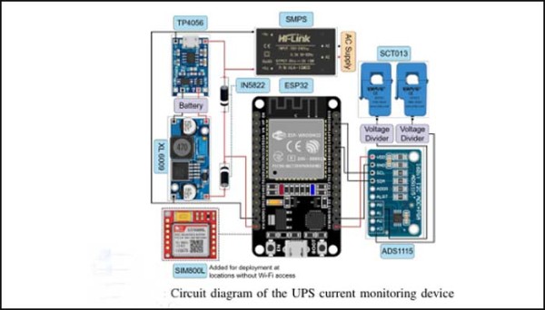 Circuit diagram of the device. 