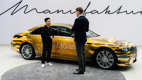 The new Mercedes-Benz S-Class being shown by Ola Kallenius