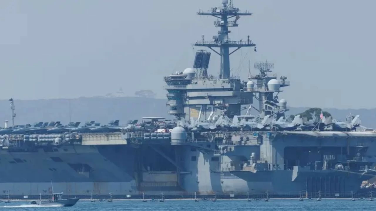 The aircraft carrier USS Abraham Lincoln, along with three destroyers armed with Tomahawk cruise missiles and US Air Force F-15E fighter jets, are being deployed to the Middle East.