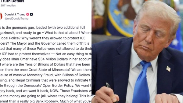 Trump shared a post on Truth Social, accusing Minnesota Mayor, and governor of inciting insurrection in the area