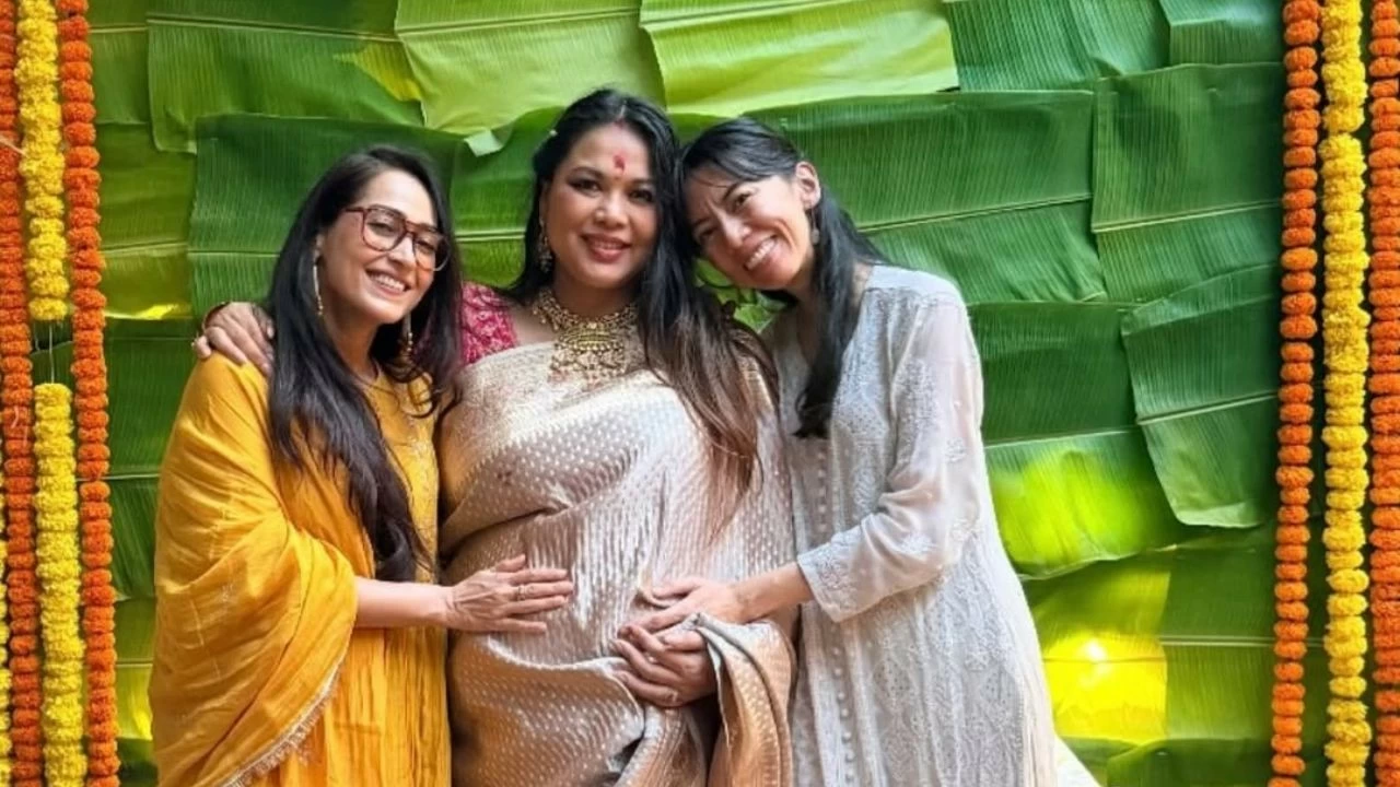 Lin Laishram's baby shower