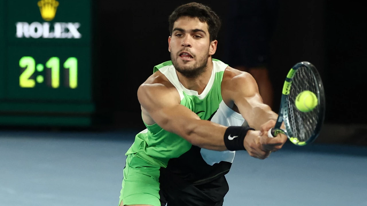 Carlos Alcaraz reached his maiden Australian Open semi-final.