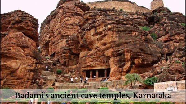 Badami's_ancient_cave_temples,_Karnataka