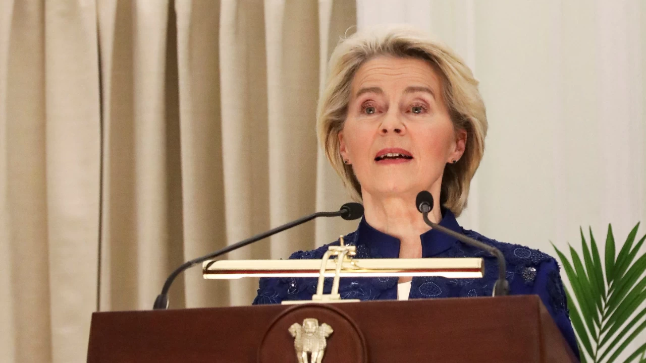 EU Commission President Ursula von der Leyen spoke about strong India-EU ties. (Photo credit: Reuters)