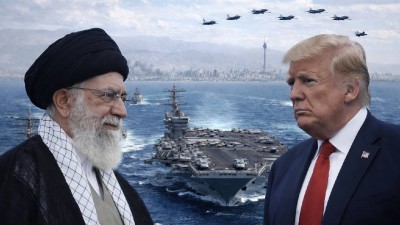 President Trump announced a "massive Armada" is heading to Iran, an ultimatum to force a new nuclear and security deal. (AI-generated Image)