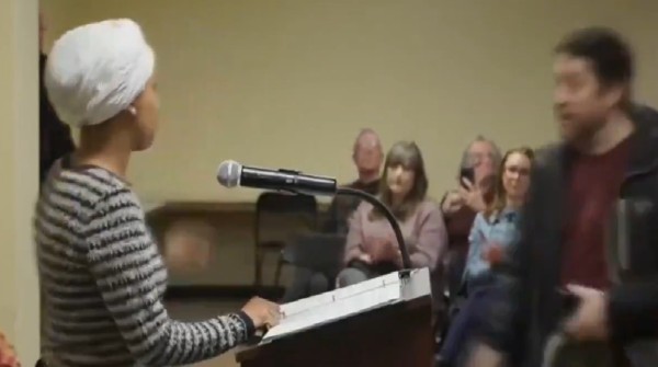 US lawmaker Ilhan Omar sprayed with unknown liquid while slamming ICE agents in Minneapolis