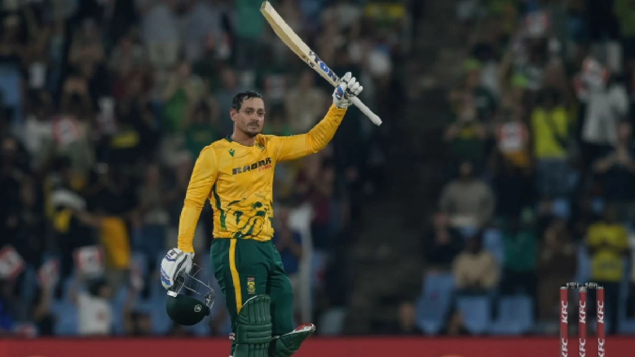 Quinton de Kock scored his second T20I century in the second match against the West Indies.