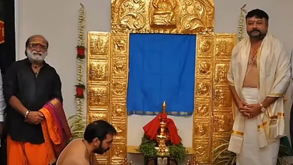 First accused Unnikrishnan Potty performing pooja at Jayaram's residence in 2018