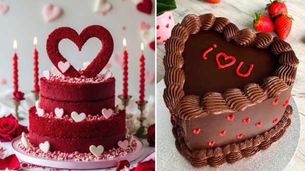Valentine’s Day cake designs that feel special and celebratory (Picture credit: Pinterest)