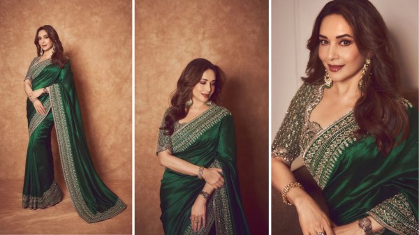 Madhuri Dixit stuns in regal green saree; her top ethnic looks to turn for wedding inspiration (Picture credit: Instagram)